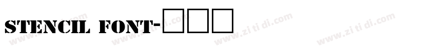 stencil font字体转换